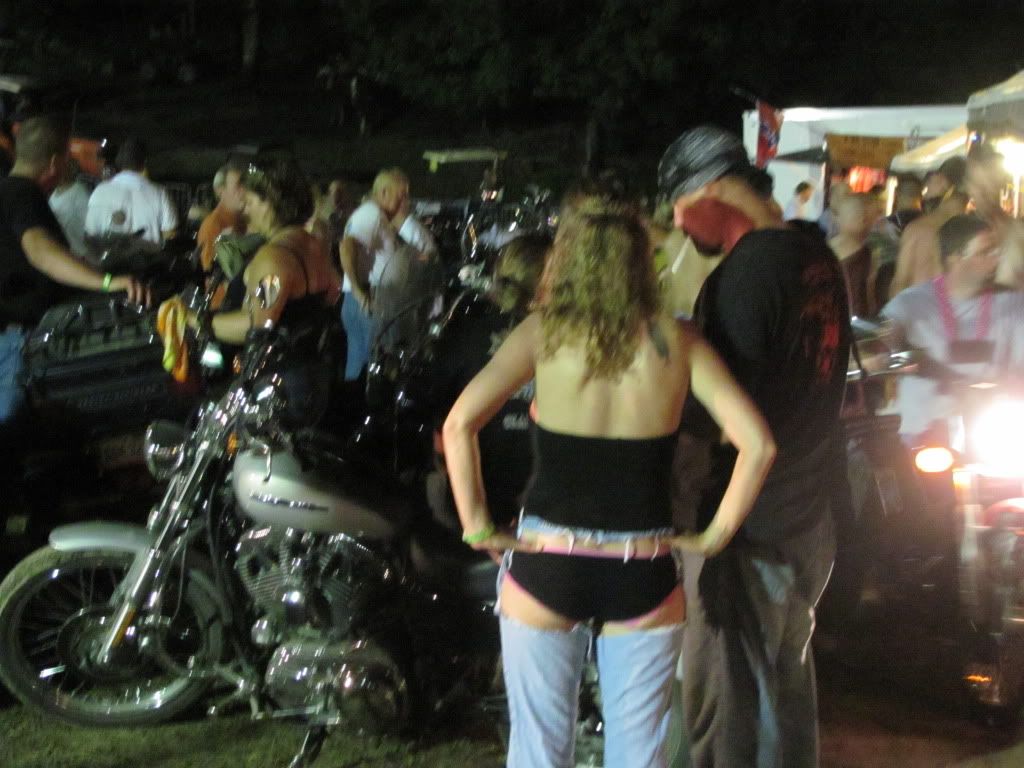 IT'S Hot At The HOG ROCK RALLY, Even At Night....... Photo by RdKingC03